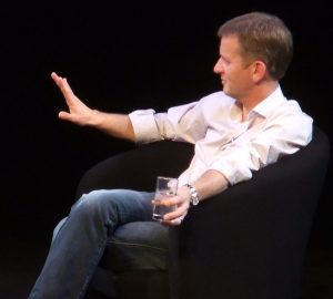 Jeremy Kyle cropped from a photo with Richard Bacon, at Radio Festival 2010. Photo by James Cridland, CC By 2.0